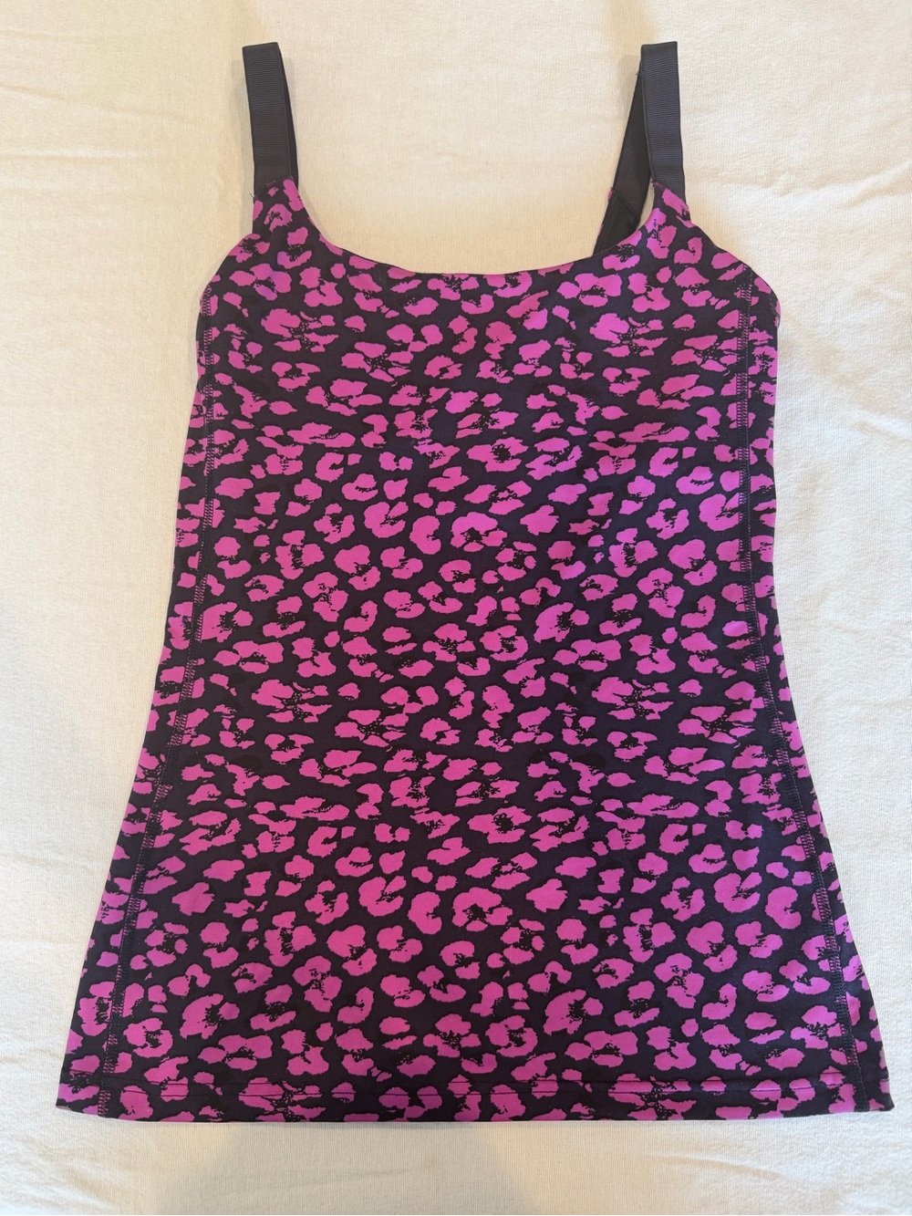 lululemon athletica Pink Leopard Print Tank Top